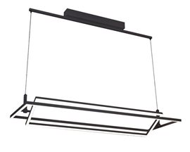 Viena závěsné svítidlo LED 70W 4200lm 3000K stmívatelné 102cm IP20, černé