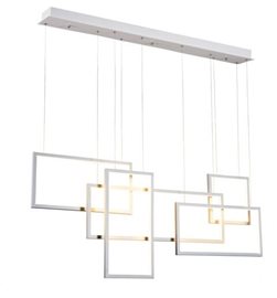 Quadratus závěsné svítidlo LED 105W 6500lm 3000K stmívatelné 130cm IP20, bílé