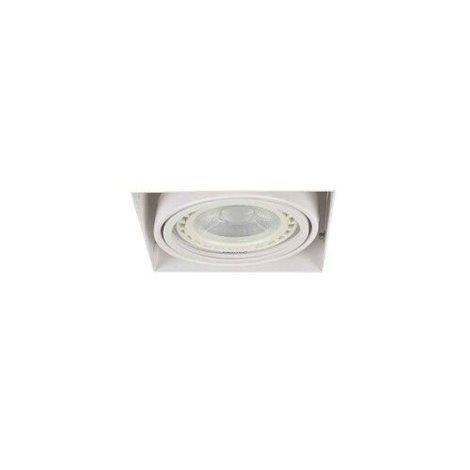 Nova podhledové svítidlo 1x GU10 40W bez zdroje 19,5cm hranaté IP20, bílé 3