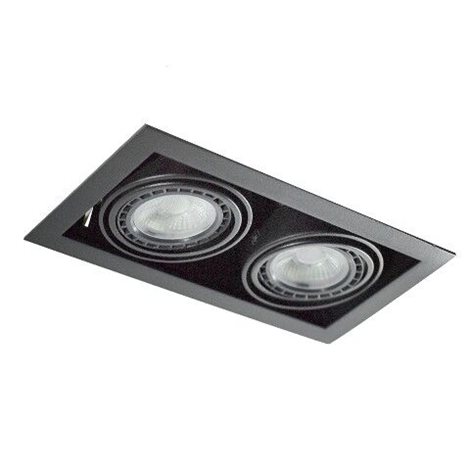 Nova 2 podhledové svítidlo 2x GU10 40W bez zdroje 34,5cm hranaté IP20, černé 5