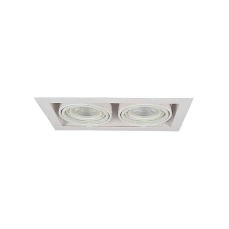 Nova 2 podhledové svítidlo 2x GU10 40W bez zdroje 34,5cm hranaté IP20, bílé 3