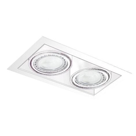 Nova 2 podhledové svítidlo 2x GU10 40W bez zdroje 34,5cm hranaté IP20, bílé 2