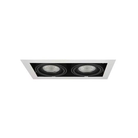 Nova 2 podhledové svítidlo 2x GU10 40W bez zdroje 34,5cm hranaté IP20, bílé/černé 4