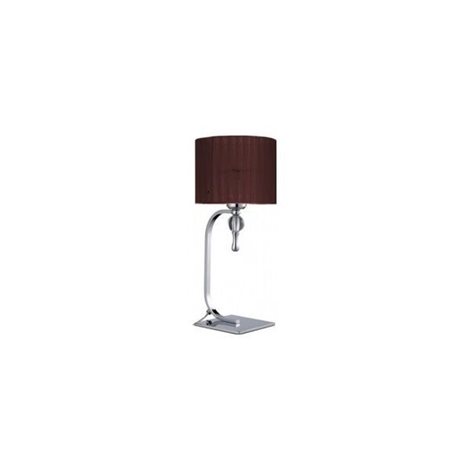 IMPRESS stolní lampa 1x E27 50W bez zdroje 43cm IP20, hnědá/chrom 1
