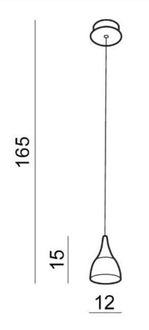 Dalmatia závěsné svítidlo LED 5W 300lm 3000K 12cm IP20, bílé 4