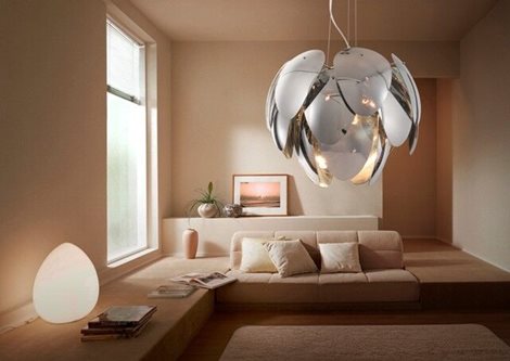 Antires závěsné svítidlo 5x E27 40W bez zdroje 60cm IP20, chrom/kouřová 3