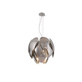 Antires závěsné svítidlo 5x E27 40W bez zdroje 60cm IP20, chrom/kouřová