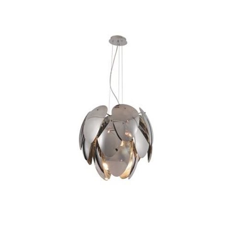 Antires závěsné svítidlo 5x E27 40W bez zdroje 60cm IP20, chrom/kouřová 1