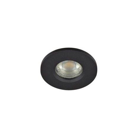 Ika R venkovní zápustné svítidlo 1x GU10 50W bez zdroje 8,4cm kulaté IP65, černé