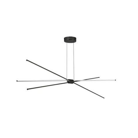Jax závěsné svítidlo LED 33W 1600lm 3000K 132cm IP20, černé 1