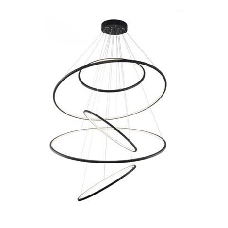 Wheel XXL závěsné svítidlo LED 190W 11400lm 3000K stmívatelné 120cm IP20, černé 1