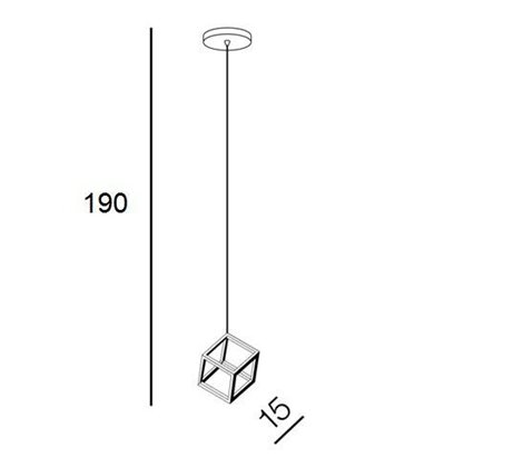 Strange 1 závěsné svítidlo LED 18W 1380lm 3000K 15cm IP20, černé 3