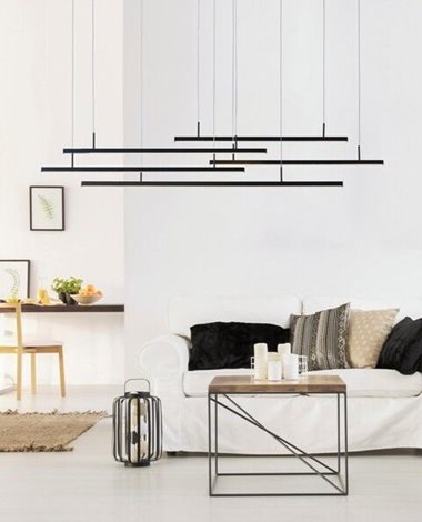 Merlo závěsné svítidlo LED 49W 3280lm 3000K stmívatelné 180cm IP20, bílé 2