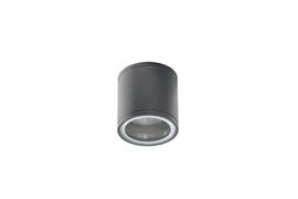 Joe Tube venkovní stropní svítidlo 1x GU10 35W bez zdroje 9cm kulaté IP54, tmavě šedé