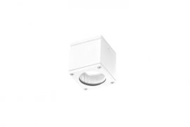 Joe Square venkovní stropní bodové svítidlo 1x GU10 35W bez zdroje 8,7cm hranaté IP54, bílé