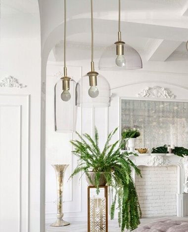 Blanca závěsné svítidlo 3x E14 40W bez zdroje 45cm IP20, champagne 2