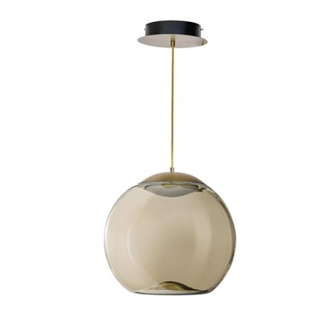 Helena A závěsné svítidlo LED 21W 1785lm 3000K 40cm IP20, champagne/mosaz 1