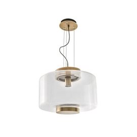 Sorel závěsné svítidlo 1x E27 40W bez zdroje 40cm IP20, mosazné