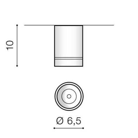 Bill stopní bodové svítidlo LED 10W 925lm 4200K 6,5cm kulaté IP20, bílé 3