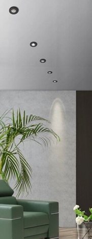 Fill podhledové svítidlo LED 5W 425lm 4000K 4,5cm kulaté IP20, černé 4