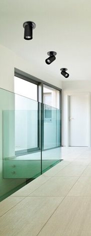 Luna stropní zápustné bodové svítidlo LED 7W 505lm 3000K IP20, černá/černá 3
