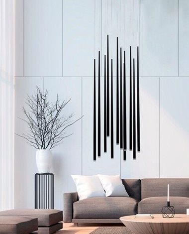 Louise 12 závěsné svítidlo LED 36W 2400lm 3000K IP20, zlaté 2