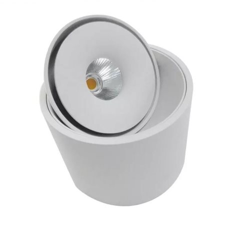 Boston Tube přisazené bodové svítidlo LED 10W 685lm 3000K stmívatelné 10,5cm kulaté IP20, bílé 2