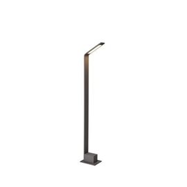 Agape venkovní sloupkové svítidlo LED 6W 480lm 3000K 60cm IP54, tmavě šedé