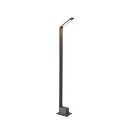 Agape venkovní sloupkové svítidlo LED 6W 520lm 3000K 80cm IP54, tmavě šedé