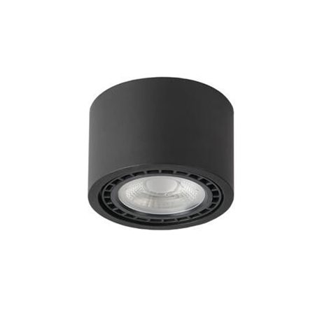 Eco Alix New 230V přisazené bodové svítidlo 1x GU10 35W bez zdroje 12cm kulaté IP20, černé 1
