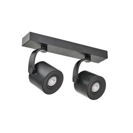 Bross Arm 2 stropní bodové svítidlo 2x Gu10 35W bez zdroje 33cm IP20, černé