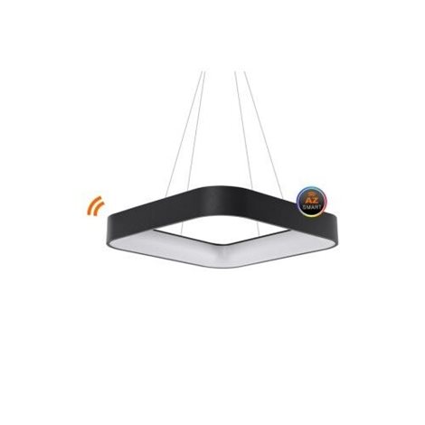 Solvent S SMART závěsné svítidlo LED 92W 4680lm 3000-6000K 80cm hranaté IP20, černé + ovladač 3