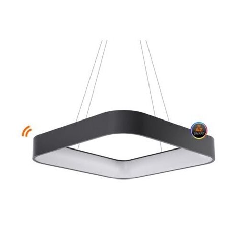 Solvent S SMART závěsné svítidlo LED 120W 7680lm 3000-6000K 110cm hranaté IP20, šedé + ovladač 3