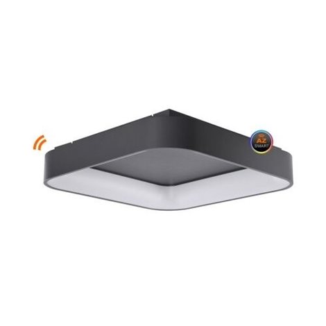 Solvent S SMART přisazené svítidlo LED 120W 7680lm 3000-6000K 110cm hranaté IP20, šedé + ovladač 3