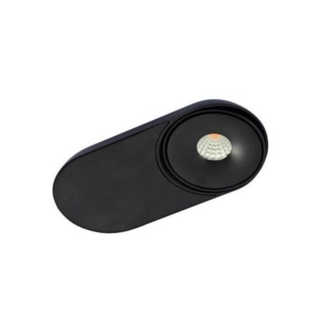 TORONTO 1 podhledové svítidlo LED 10W 680lm 3000K 20,5cm oválné IP20, černé 1