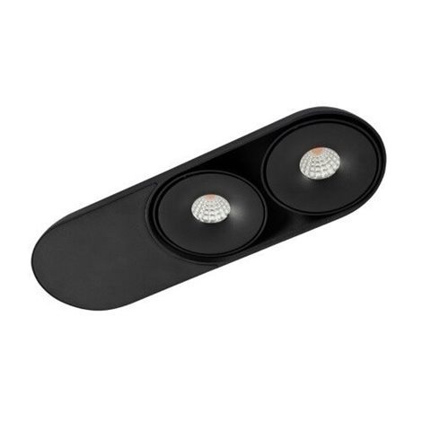 TORONTO 2 podhledové svítidlo LED 20W 1050lm 3000K 30cm oválné IP20, černé 1