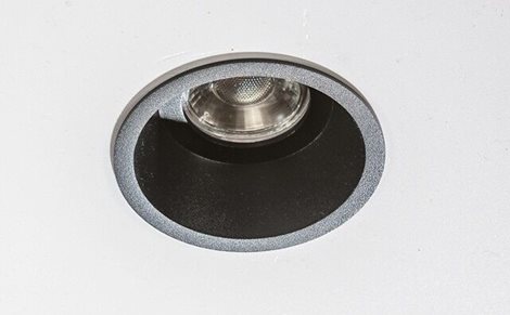 ITAKA vestavné svítidlo 1x GU10 50W bez zdroje 8,4cm kulaté IP20, černé 2