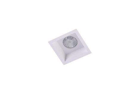 MILET vestavné svítidlo 1x GU10 50W bez zdroje 8,4cm hranaté IP20, bílé