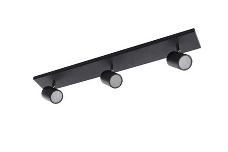 Noemie 3 koupelnové přisazené svítidlo 3x GU10 35W bez zdroje 65cm IP44, černé 1