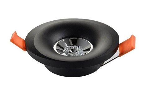 LORENZA podhledové svítidlo 1x GU10 50W bez zdroje 9,6cm kulaté IP20, černé