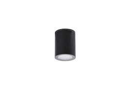PAPIKO venkovní přisazené svítidlo 1x GU10 50W bez zdroje 7cm kulaté IP65, černé