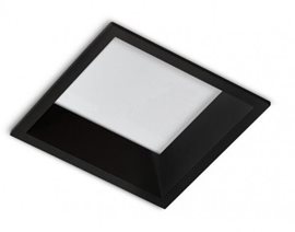 AIDA podhledové svítidlo LED 10W 700lm 3000K 10cm hranaté IP20, černé