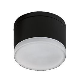 APULIA venkovní přisazené svítidlo LED 10W 800lm 3000K 10,8cm kulaté IP54, černé