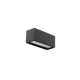 VENTA venkovní nástěnné svítidlo 1x E27 18W bez zdroje 25cm IP54, tmavě šedé