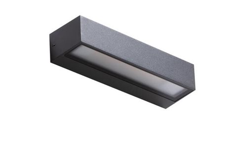COSEL venkovní nástěnné svítidlo LED 16W 1300lm 3000K 23cm IP54, tmavě šedé 2