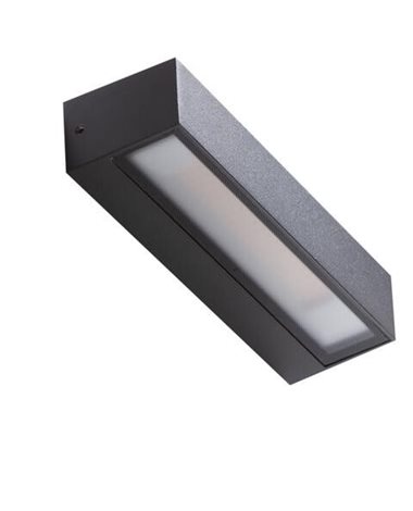 COSEL venkovní nástěnné svítidlo LED 16W 1300lm 3000K 23cm IP54, tmavě šedé 3