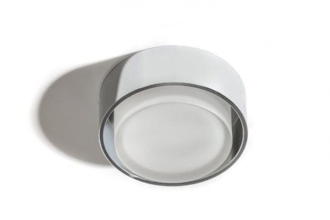 KASTORIA koupelnové zápustné svítidlo LED 7W 550lm 3000K 10cm kulaté IP44, chromové 1
