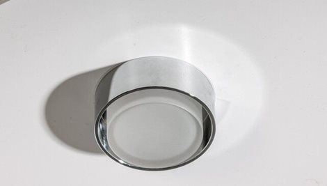 KASTORIA koupelnové zápustné svítidlo LED 7W 550lm 3000K 10cm kulaté IP44, chromové 4
