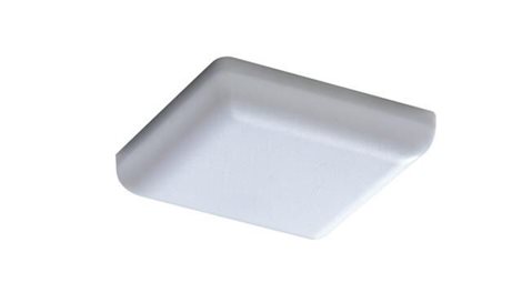 LAMIR koupelnové zápustné svítidlo LED 22W 1800lm 4000K stmívatel. 17,5cm hranaté IP44, bílé+ovladač 1