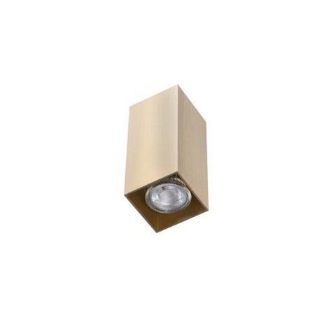 VELIA nástěnné bodové svítidlo 2x GU10 50W bez zdroje 15,5cm hranaté IP20, mosazné 2